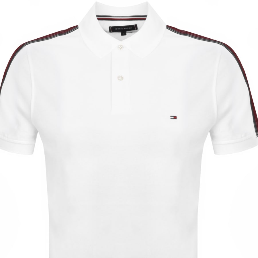 Tommy hilfiger white polo shirt deals